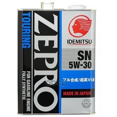 Моторное масло IDEMITSU Zepro Touring 5W-30 SN, для широкого модельного ряда, 4 л