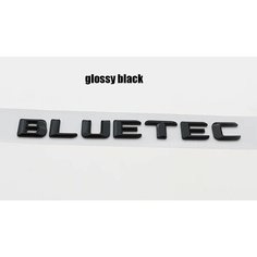1 шт. 3D ABS BLUETEC автомобильная наклейка с буквенным логотипом, украшение для хвоста, значок, авто задний багажник, эмблема, наклейка, аксессуары BC, glossy black T нет