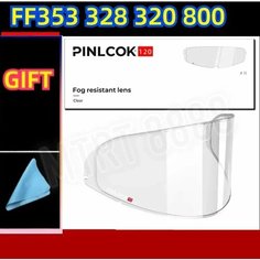 LS2 Pinlock FF900/399/901/811/808/805/802/352/351/369/300/396/358/800/352/906 Аксессуары для замены шлема Pinlock, Белый нет