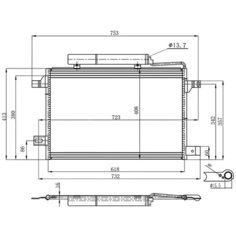 Радиатор кондиционера LUZAR LRAC 1520