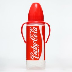 Бутылочка для кормления малыша m&b baby cola, классическое горло, с ручками, от 3 мес., 250 мл., цилиндр Mum&Baby