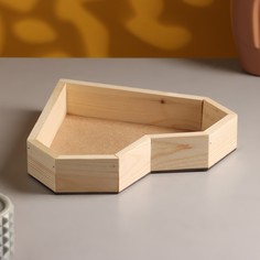 Кашпо деревянное 25×4.5 см Дарим красиво