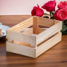 Кашпо деревянное 24.5×13.5×9 см Дарим красиво