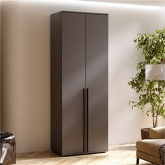 Шкаф норд, двухстворчатый 800х510х2236, графит No Brand
