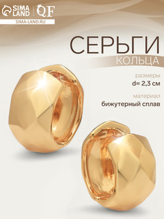 Серьги кольца qf