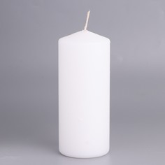 Свеча-цилиндр, 6х14 см, 350 г, 19 ч, белая Дарим красиво