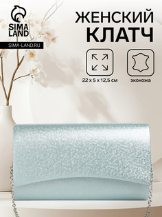Сумка женская на магните, цвет голубой No Brand