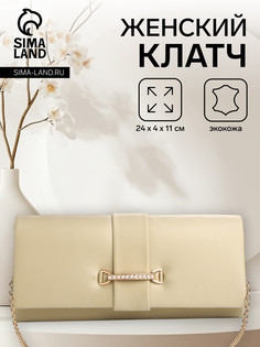 Сумка женская на магните, цвет золотой No Brand