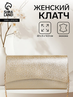 Сумка женская на магните, цвет золотой No Brand