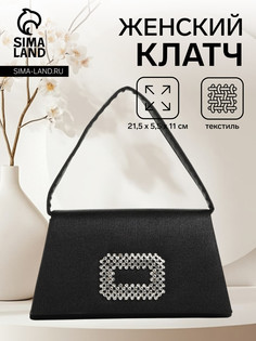 Сумка женская на магните, цвет черный No Brand