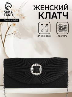 Сумка женская на магните, цвет черный No Brand