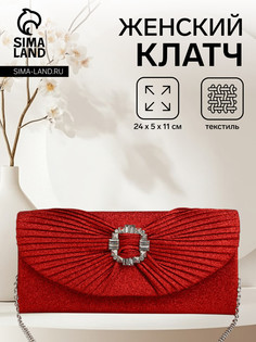 Сумка женская на магните, цвет красный No Brand