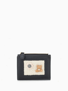 Кошелек женский на кнопке, цвет черный No Brand