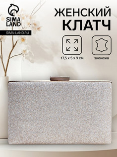 Сумка женская на фермуаре, цвет золотой No Brand