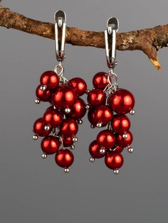 Серьги Бусики Колечки