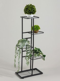 Подставка для цветов greengo, 5 полок, 44×22×95 см, напольная, металл, темно-серая