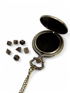 Кубики - дайсы для d&d (dungeons and dragons, днд) в кейсе-дайсбоксе, d=4 см No Brand