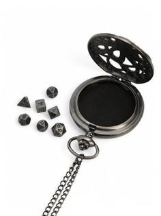 Кубики - дайсы для d&d (dungeons and dragons, днд), в кейсе-дайсбоксе, d=4 см No Brand