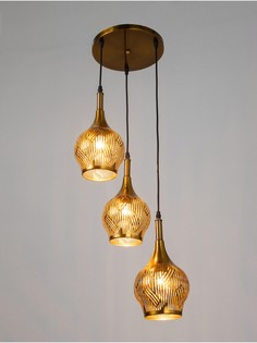 Светильник потолочный bayerlux nicole, 3×40 вт, е27, медь, 37×37×25 см