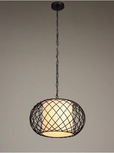 Светильник потолочный bayerlux lotte, 1×40 вт, е27, черный, 36×36×26+80 см