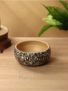 Ваза, 15×15×6 см, бамбук No Brand