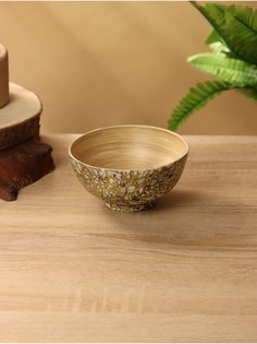 Миска, 12×12×6 см, бамбук No Brand