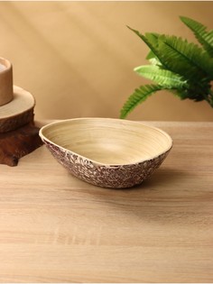 Миска, 20×15×6.5 см, бамбук No Brand