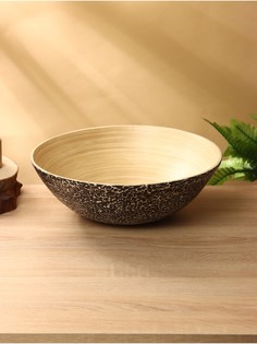 Салатник, 35×35×12 см, бамбук No Brand