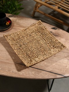 Корзина плетеная, 31×31×5 см, сиграсс No Brand