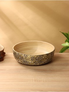 Салатник, 25×25×8 см, бамбук No Brand