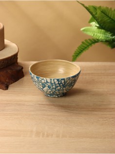 Миска, 12×12×6 см, бамбук No Brand