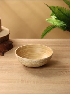 Миска, 15×15×6 см, бамбук No Brand