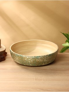 Салатник, 30×30×8 см, бамбук No Brand