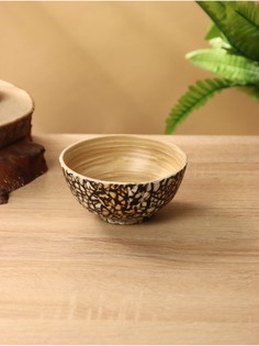 Миска, 12×12×6 см, бамбук No Brand