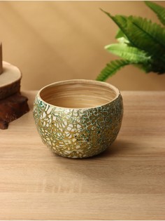 Ваза, 15×15×10.5 см, бамбук No Brand