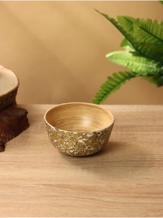 Миска, 10×10×5 см, бамбук No Brand