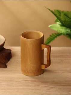 Кружка, 13 см, бамбук No Brand