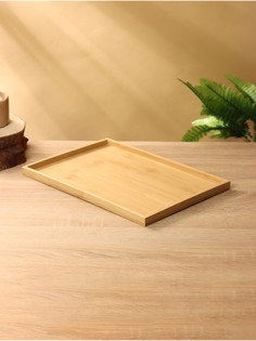 Поднос, 33×23×1.5 см, бамбук No Brand