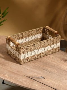 Корзина плетеная, 36×21×15 см, сиграсс No Brand