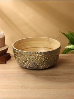 Салатник, 25×25×11 см, бамбук No Brand