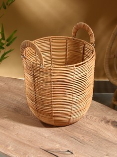 Корзина для белья, 31×31×31 см, ротанг No Brand