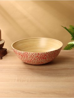 Миска, 25×25×8 см (+/-1 см), бамбук No Brand