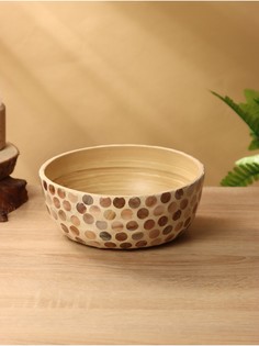 Миска, 19.5×19.5×8 см, бамбук No Brand