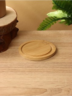 Подставка для кружки, 9 см, бамбук No Brand