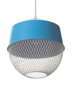 Светильник потолочный bayerlux lea, 1×40 вт, е27, синий, 26×26×32 см