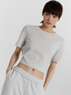 Футболка женская серая укороченная Mark Formelle