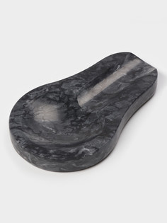 Подставка под ложку magistro marble, мрамор, черная