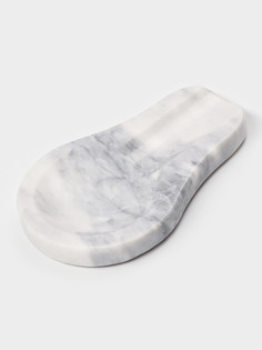 Подставка под ложку magistro marble, мрамор, белая