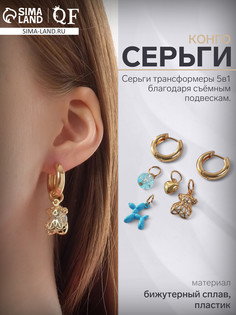 Серьги со съемным элементом QF