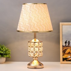 Настольная лампа с подсветкой 16680/1 e27 40 вт золото Risalux